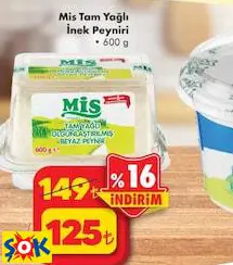 MİS TAM YAĞLI İNEK PEYNİRİ 600 G MİS TAM YAĞLI İNEK PEYNİRİ 600 G
